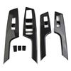 Trim Handle Bowl Cover Black Carbon Fiber Style Door Parts Interior Decoration For Kia EV6  Up Replacement