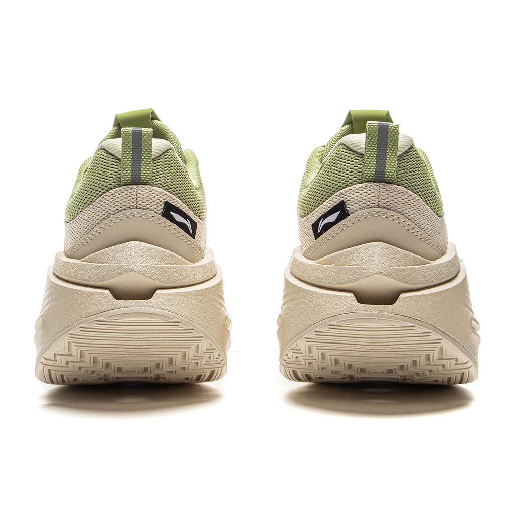 Li Ning Absolute Shadow CRC Второе поколение Светоотражающие Легкие Модные Нескользящие Амортизирующие Низкие Повседневные Кроссовки Мужские светло-зеленые AZGV049-2