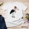 Cute Cartoon Bird T-Shirt Unusual Species Marabou Stork Unisex T-shirt