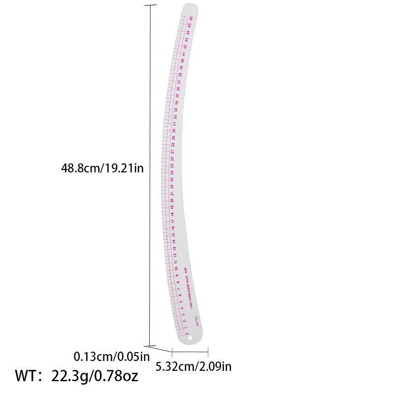 Многофункциональная линейка для создания выкроек одежды: Швейный инструмент для точной резки по кривой