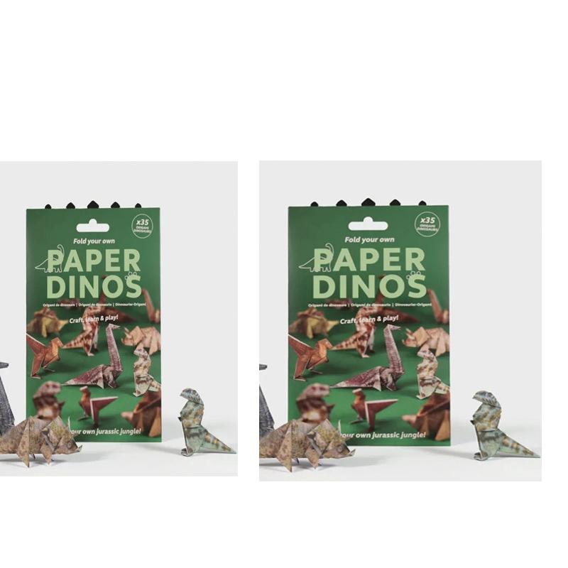 Креативные бумажные кошки своими руками Ручная работа Бумажная кошка Собака Динозавр Складывание Животных Складывание Ремесло Бумага Набор для Украшения Дома Подарки