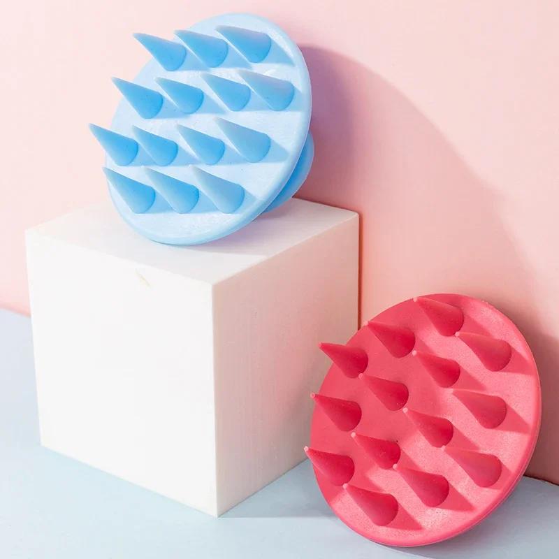 1 шт. Расческа для волос Массажер для кожи головы для роста волос Силиконовый массажер для кожи головы без плесени Щетка для шампуня Скраб для кожи головы Инструменты для отшелушивания