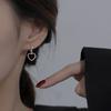 Love Ear Buckle Earrings Women's Fashion Simple Cold Wind Hollow Heart Earrings