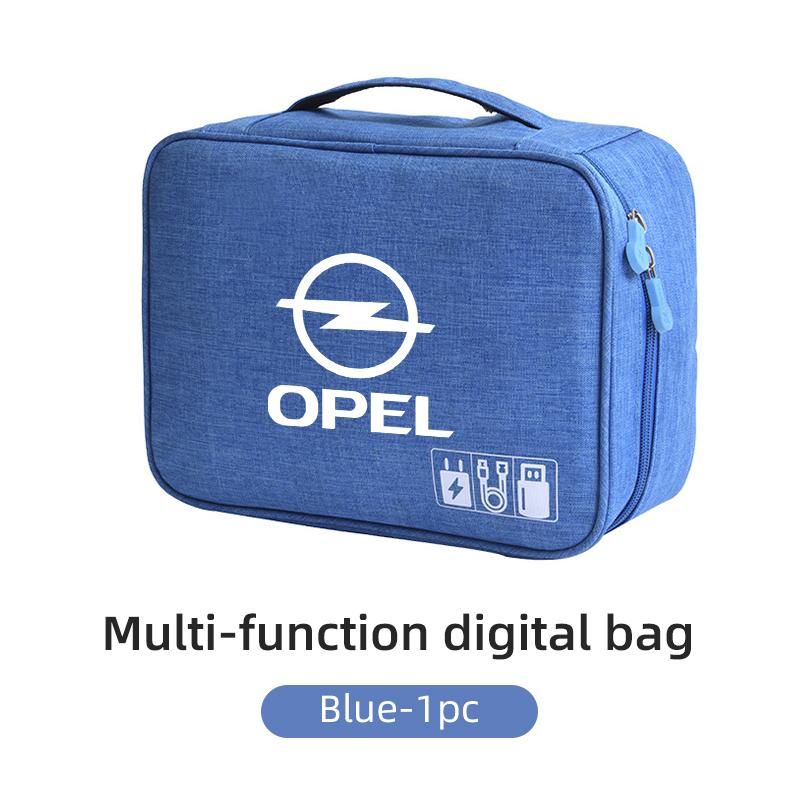 czxkqr1 Car Data Cable Storage Bag Waterproof Travel Organizer Bag USB DataLine For Opel Corsa Astra Insignia Vectra Zafira Meriva Mokka
