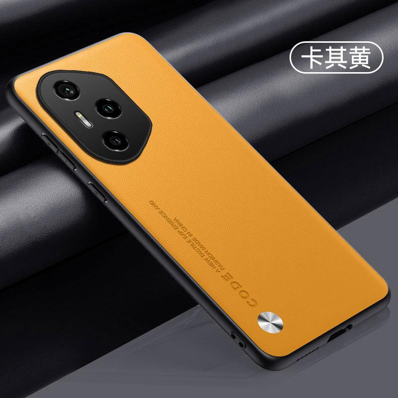 Подходит для чехла мобильного телефона Huawei Honor 400Pro, Honor 300Pro, простой кожаный, Honor 200, матовый противоударный защитный чехол