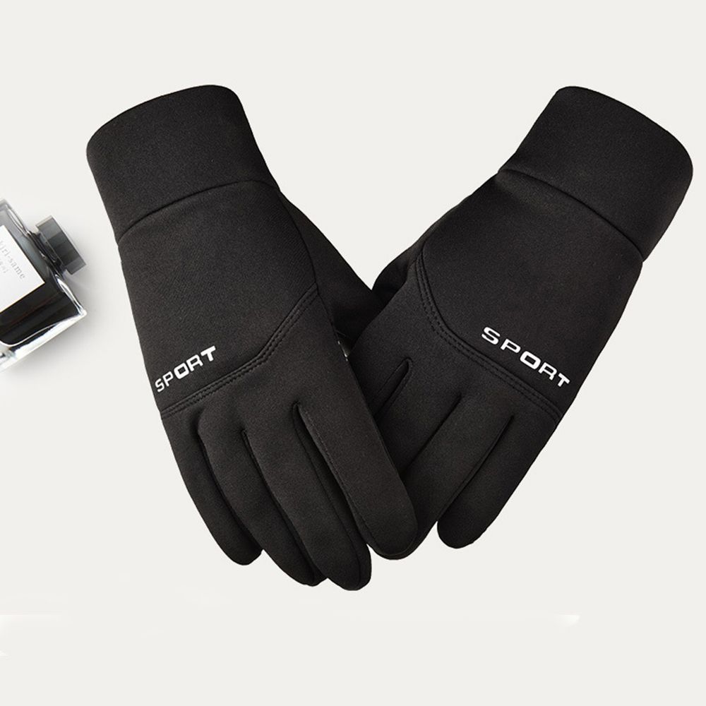 Male Two Finger Out Warm TouchScreen Mittens Cycling Gloves Full Finger Gloves Protective Mittens
