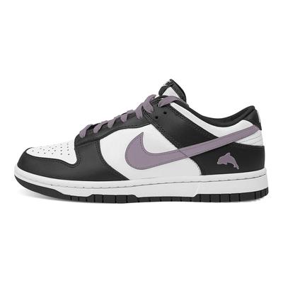 Кроссовки Dunk Taro Dolphin Устойчивые к истиранию Нескользящие Низкие Скейтбордические Унисекс Черный Белый Фиолетовый DD1391-100()