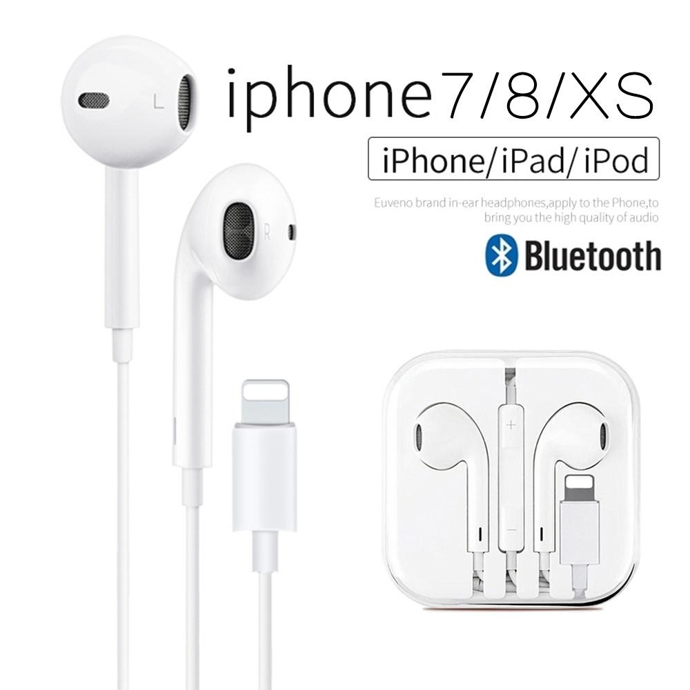 Lighting Earphone Bluetooth Wired Headphone With Mic Super Bass Volume Control Headset For Iphone 12 11 Pro Max Xs Xr X 7 8 6 6s 5s