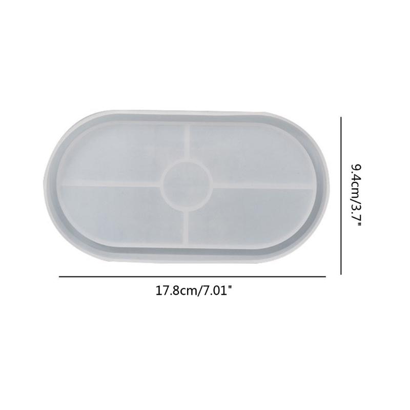 Формы для подставок из смолы, силиконовая форма для подносов, форма для подставок из смолы, овальная форма для литья из эпоксидной смолы для домашнего декора, шкатулка для ювелирных изделий, форма для смолы
