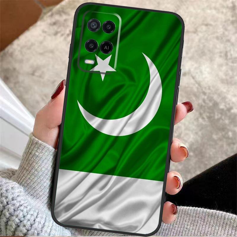 Чехол-баннер Флаг Пакистана для Oppo A57 A17 A77 A40 A78 A54 A74 A94 A76 A16 A96 A18 A60 A80 A38 A58 A98 A15 A5 Pro