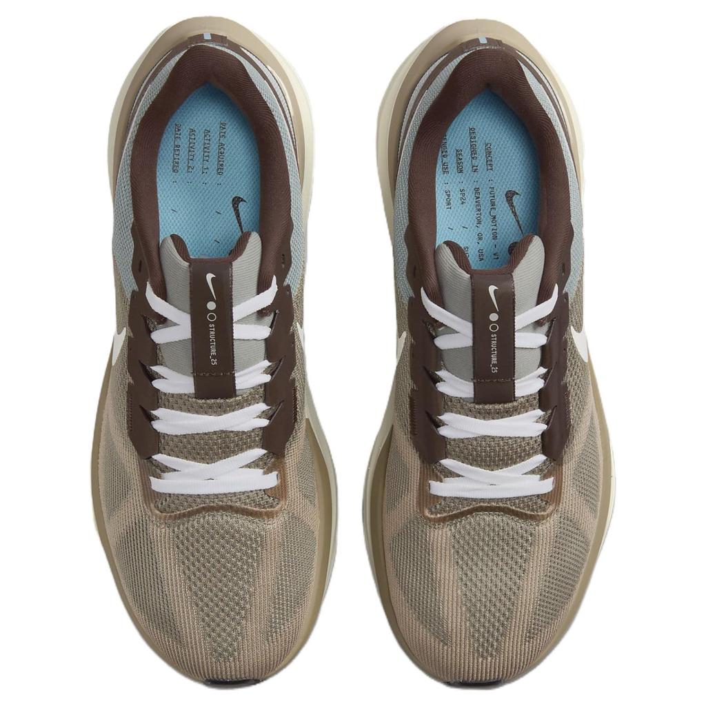 Nike Air Zoom Structure 25 Premium Dark Stucco мужские кроссовки коричневые светло-пемзовые кокосово-молочные FZ3650-053