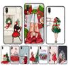 Модный чехол для телефона Beautiful Girl Merry Christmas для Samsung A51 A30s A52 A71 A12 для Huawei Honor 10i для OPPO vivo Y11