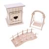 1:12 Swing Chair Toy Dollhouse Miniature Furniture Swing Chair DIY Garden Play Scene House Layout Children’s Toy