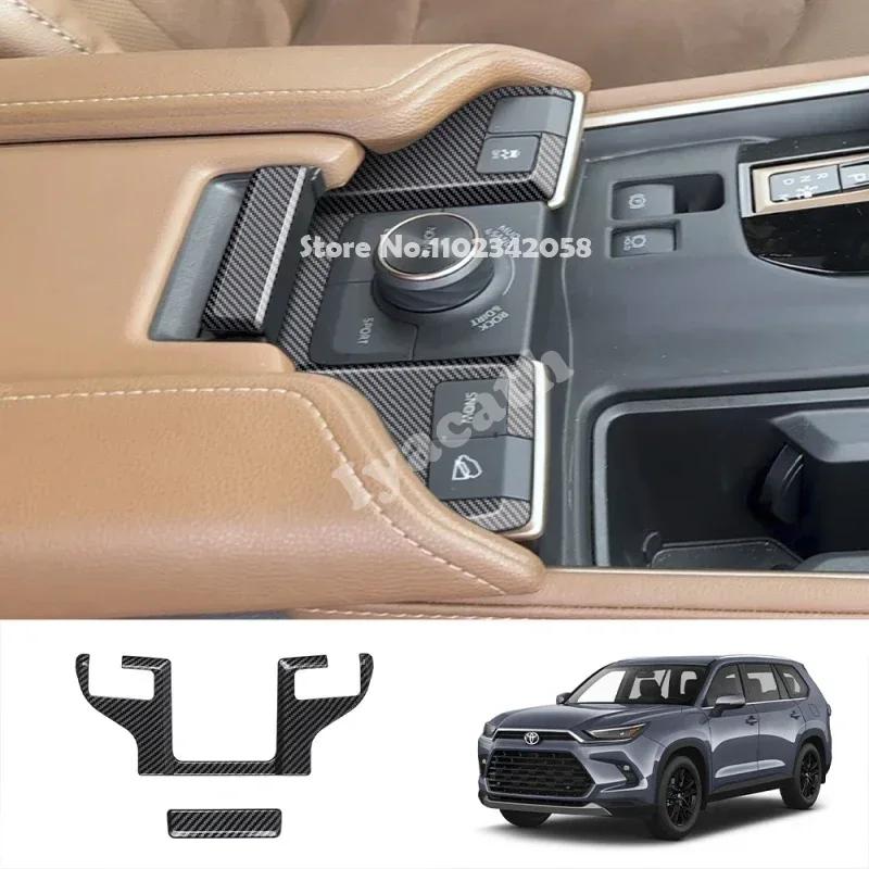 LHD Для Toyota Grand Highlander 2024 2025 углеродный переключатель подъема окна панель рычага переключения передач приборная панель лампа для чтения вентиляционное отверстие кондиционера крышка подлокотника