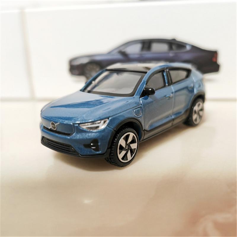 1:64 Модели автомобилей Volvo XC40 XC60 XC90 C40 S90 V90 из сплава, литые металлические игрушечные машинки, миниатюрная модель автомобиля, подарок для детей