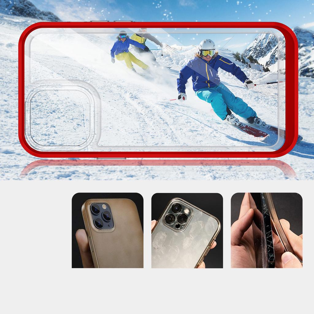 Чехол Hurtel Red Frame Gel для iPhone 13 Pro Max