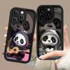 Cute Panda Phone Case for Motorola Moto G32 G52 G35 G30 G34 G85 G54 E22 G15 G05 E14 E40 E32 Matte Soft Camera Protective Couqe