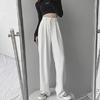 2024 Summer Women's High-Waist Wide-Leg Drape Pants: Trendy Loose-Fit Straight Trousers