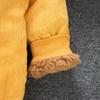 Baby Girls Boys Winter Lapel Coat Cloak Thick Warm Outerwear Clothes Baby Toddler Baby Kids Corduroy Jacket Clothing