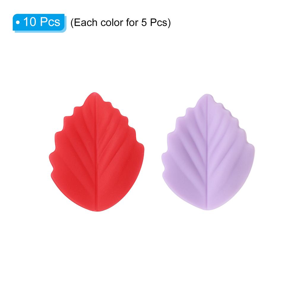 10 шт. Защитные наконечники для спиц в виде листьев, стопоры для кончиков, колпачки для кончиков, аксессуары для вязания крючком и спицами