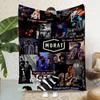 Плед с принтом музыкальной группы Morat Пледы для пикника Теплый плед Мягкий и удобный плед Для дома, путешествий, подарок на день рождения