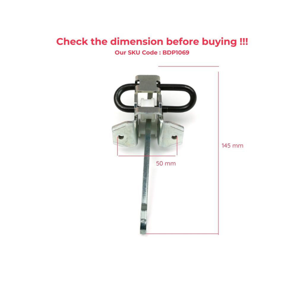 BDP1069-1 2 Pieces Rear Left AND Right Door Catch Hinge Brake Stop Check Strap Limiter for BMW 5 Series E39 1995-2004 4/5-Door 51218159256