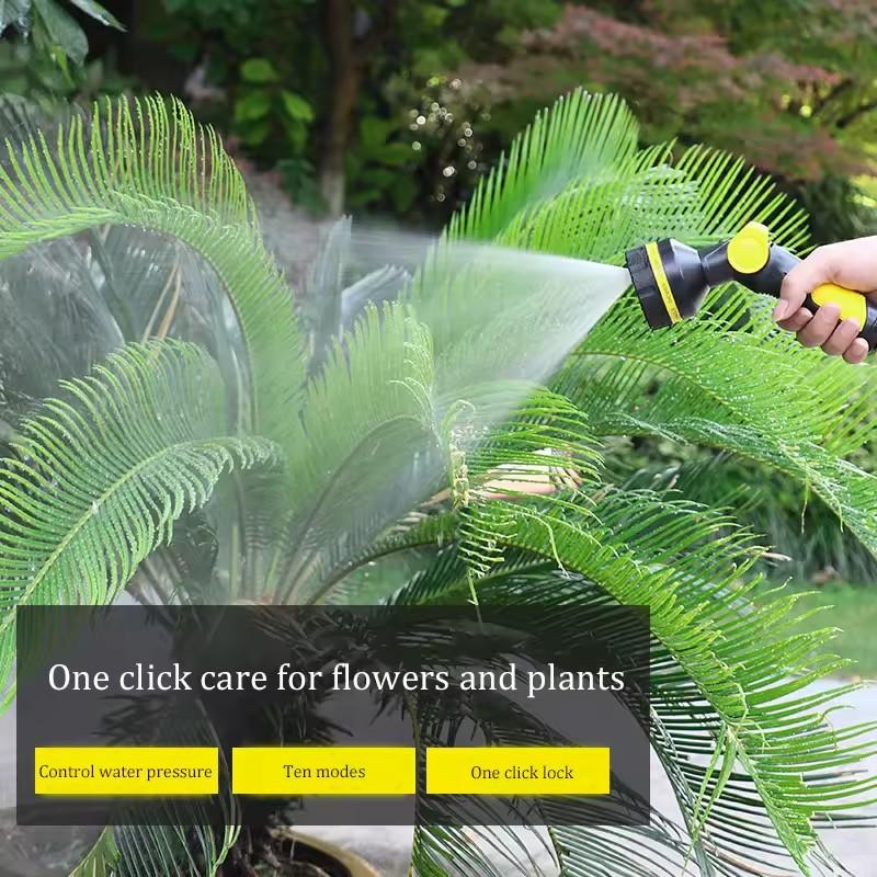 1 шт. Портативная многофункциональная пистолет-мойка высокого давления 10 режимов Садовый разбрызгиватель Мощный пистолет для воды высокого давления Полив сада