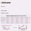 Fashion Square Toe Bow Ballet High Heels Female 2024 Spring and Summer New Shallow Mouth Slipper Sandals Zapatos Mujer Female Zapatos