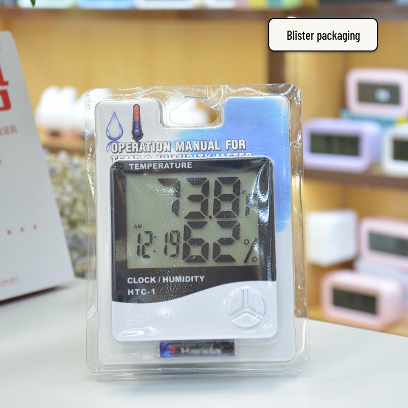 HTC-1 Настенный цифровой термометр и будильник с большим дисплеем