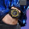Модные цветные часы с циферблатом для мужчин, роскошные силиконовые часы-хронограф, спортивные водонепроницаемые кварцевые часы для мужчин, Relogio Masculino