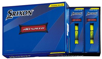 DUNLOP Мяч для гольфа SRIXON AD SPEED 2022 Модель 1 Дюжина Страсть Желтый (12 шт.)