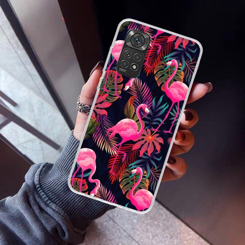 Pink Red Flamingo Phone Case For Xiaomi Redmi Note 15 14 14S 13 12S 12 Pro Plus 11S 11 10S 10 4G Cover 11E 11T 5G Print Fundas R