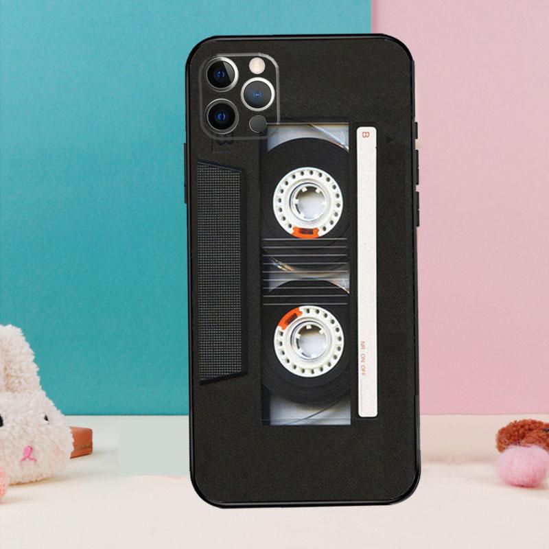Чехол для телефона с художественным дизайном кассеты для iPhone 17 Air 16 15 14 13 12 11 Pro Max 12 13 mini 15 16 Plus 16e Обложка Coque