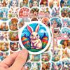 50 Easter Bunny Personality Diy Party Carnival Day Stickers