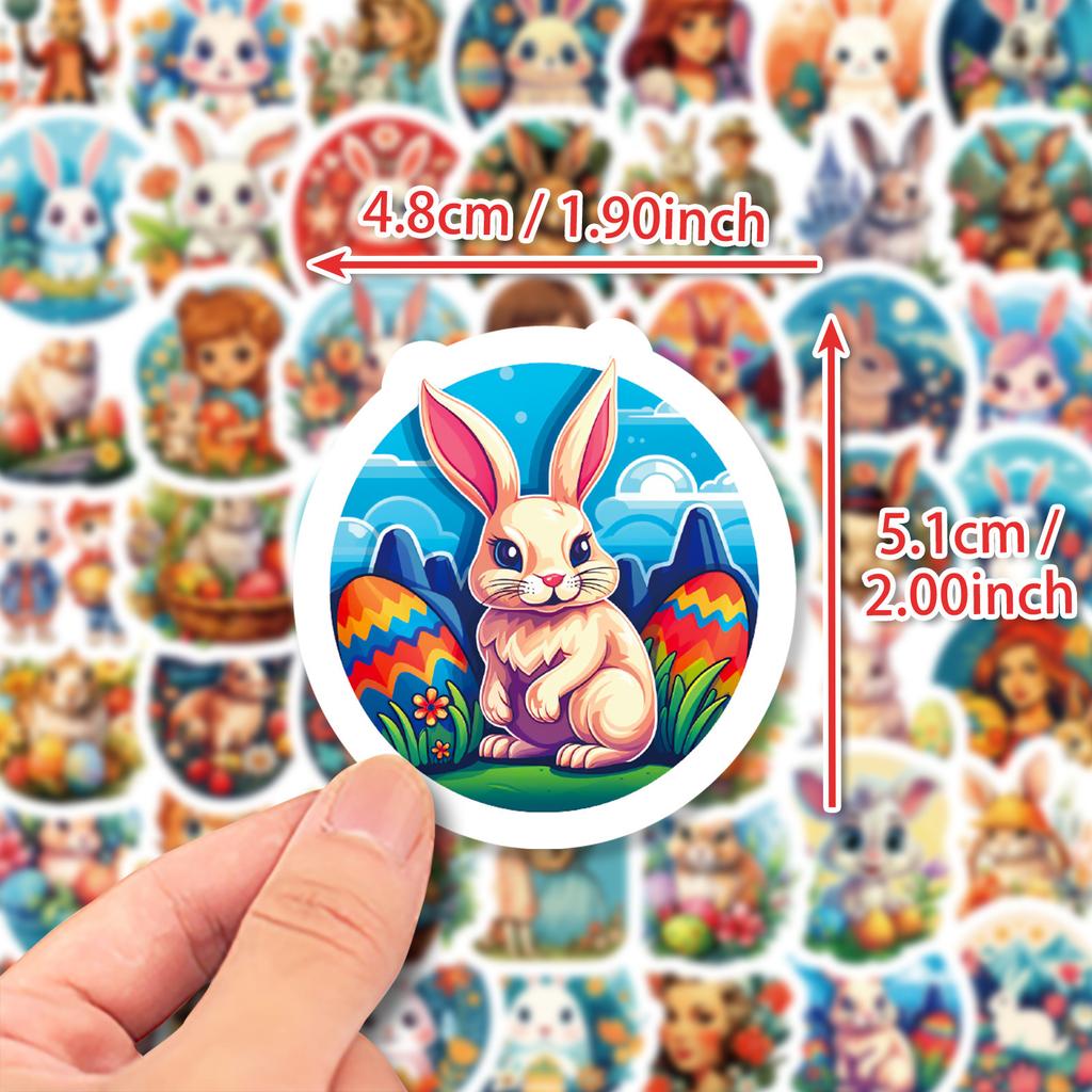 50 Easter Bunny Personality Diy Party Carnival Day Stickers