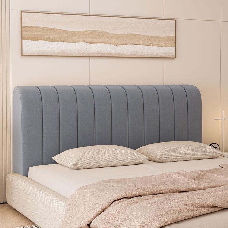 Ultra Soft Plush Headboard Cover Thick Removable Full Size Bed Protector For Upholstered Headboards
