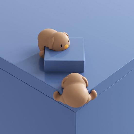 4 шт., угловая защита для мебели для щенков, защита от столкновений, детский мягкий силиконовый самоклеящийся столик, прямоугольный