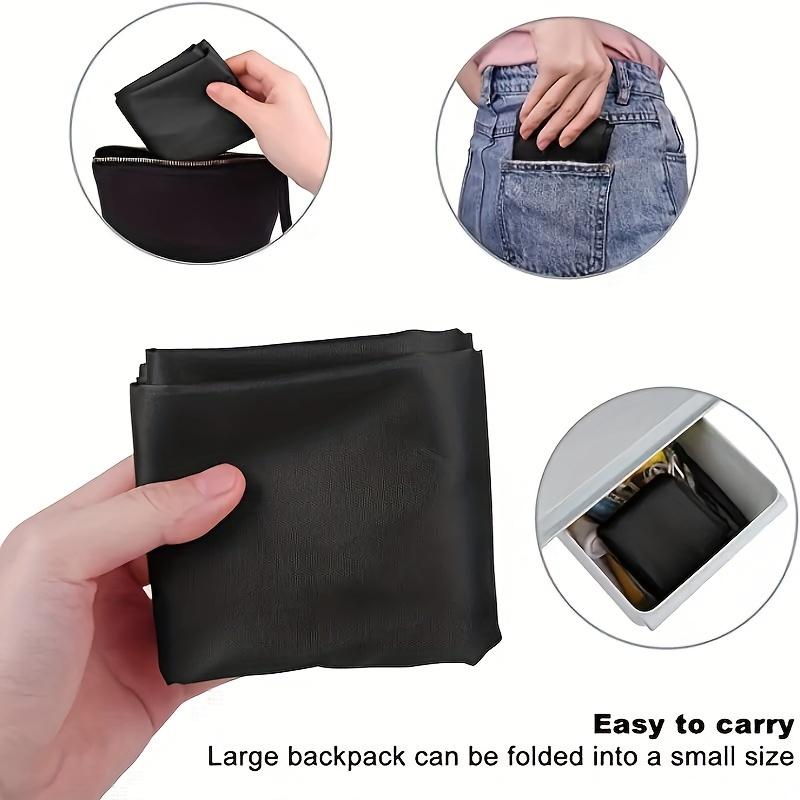 1pc Drawstring Backpack Black Gym Bulk Strapped Handbag Backpack Drawstring Backpack, Black