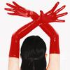1Pair Wet Look Arm Length Leather Mittens Gloves Cosplay Women Opera Evening Dress