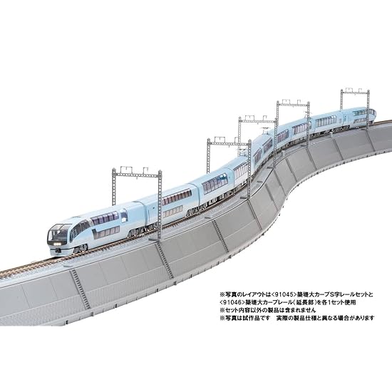 TOMYTEC TOMIX N Gauge Embankment Large Curve S-Shape Rail Set 91045 Model Train Supplies