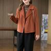 Wool Coat 2025: Women's Trendy Double-Faced Autumn Outerwear, Small Size, Short Style