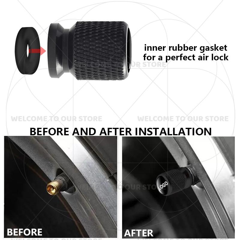 For Volvo R Design Emblem S90 V90 XC60 T8 V70 S60 V60 EX30 Moose 4Pcs Aluminum Car Tire Valve Caps Wheel Stem Air Dust Covers