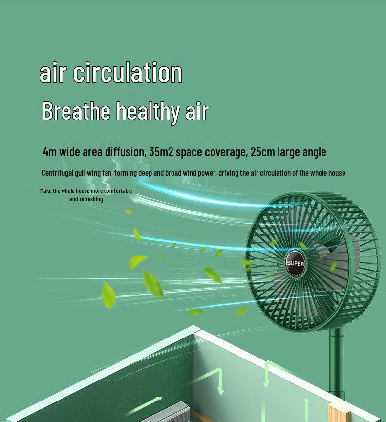 Compact USB Rechargeable Silent Desktop Fan for Office, Dorm, or Bedside Use