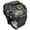 Casio Цифровые часы с графиком приливов и отливов и данными о фазах Луны, зарубежная модель, мужской дисплей, черный, WS-1700H-1AV, [Б/У]
