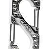 DAD Garson D.A.D Crystal S-Shaped Carabiner Key Ring Mini [SB190-01-03] Jet Hematite