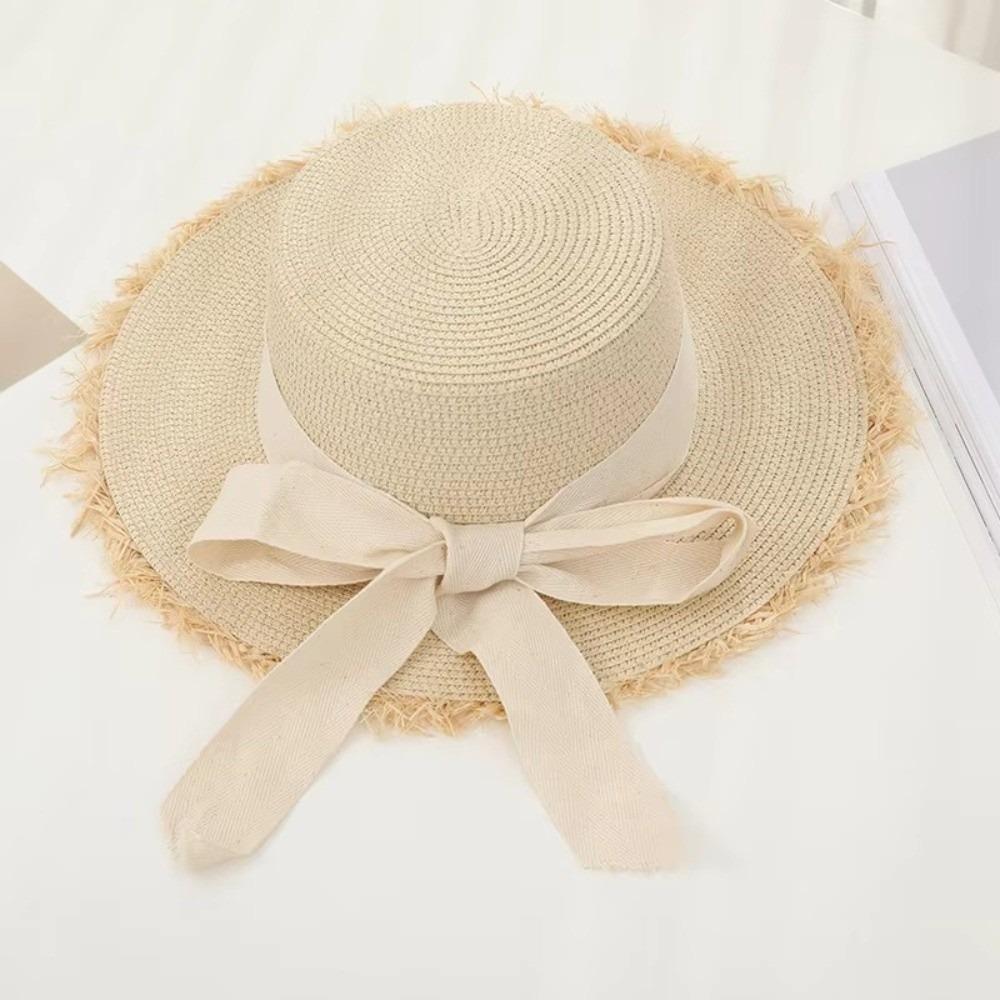 Wide Brim Fisherman Hat Breathable Beach Hat Casual Panama Hat Spring and Summer