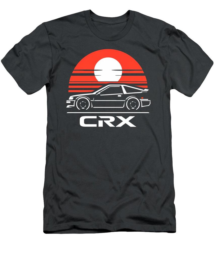 Летние новые футболки Honda для мужчин и женщин CRX Racing Мотоциклетная езда Внедорожные энтузиасты Короткий рукав Ретро Модные Топы