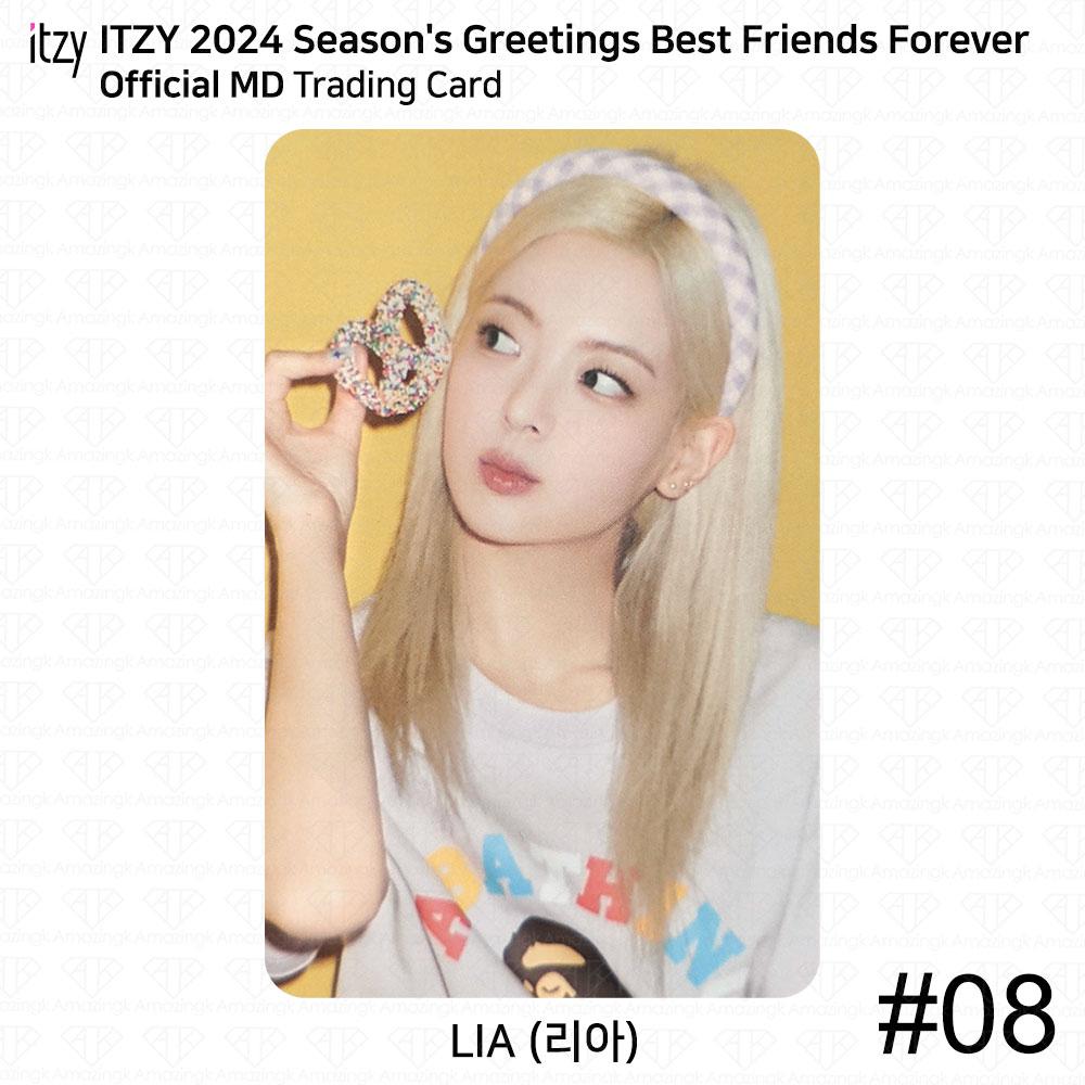 ITZY Поздравления сезона 2024 Best Friends Forever Официальная коллекционная карточка MD KPOP