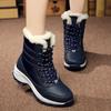 Fashion Shoes for Women Winter Boots Platform Waterproof 2024 Snow Boots Leather Flat with Thigh High Womens Shoes Comfort Women's Boots
