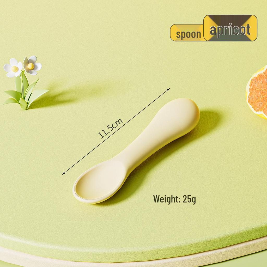 Silicone Baby Bowl with Lid, Food-Grade Suction Cup, Anti-Fall, Little Bear Design